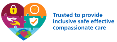Trusted to provide inclusive safe effective compassionate care logo