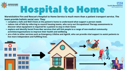 Warwickshire Fire and Rescue's Hospital to Home Service is much more than a patient transport service