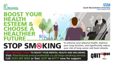 Boost youyr health esteem and choose a healthier future - Stop Smoking poster